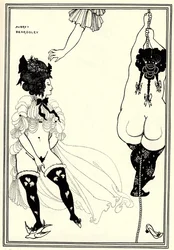 Zwei athenische Frauen in Not. Illustration für Die Lysistrata von Aristophanes, 1896