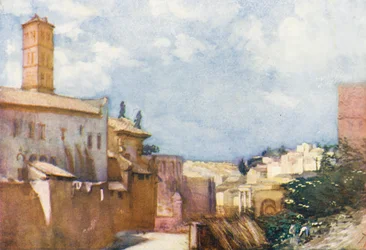 Rom: Blick auf S. Francesca Romana und das Forum