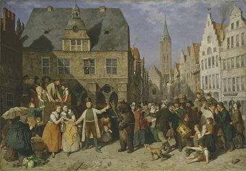 Ein tanzender Bär, 1865