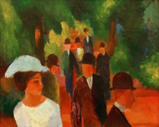 Promenade (mit weißem Mädchen in Halbfigur)