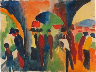 Unter den Lauben von Thun (Ein Spaziergängermotiv)