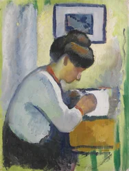 Frau beim Schreiben