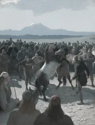 Die Geschichte von Burnt Njáll: Der Pferdekampf bei Hliðarendi, 1880er Jahre