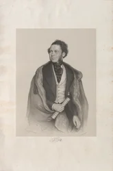 Porträt des Komponisten und Dirigenten Gottfried von Preyer 1807-1901, 1845