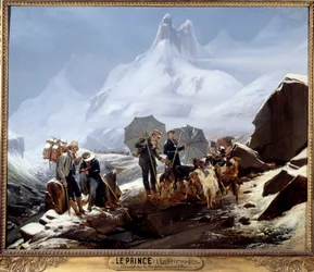 Landschaft von Susten (Schweizer Alpen)