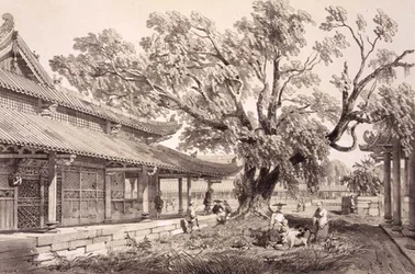 Der Tempel des Buddha in den Honan-Vororten von Kanton, Tafel 24 aus 