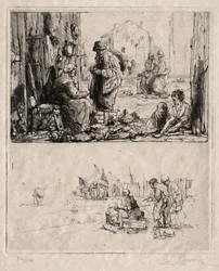 Auf den Befestigungen von Saint-Ouen