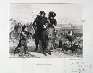 Die kleinen Granatenhändler, Belagerung von Paris, Deutsch-Französischer Krieg, Januar 1871 1872