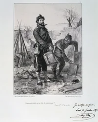 Soldaten der Nationalgarde, Belagerung von Paris, 1870-1871