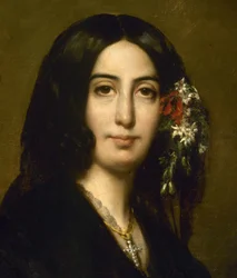 Porträt von George Sand, ca. 1837