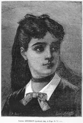 Sophie Germain (1776-1831) im Alter von 14 Jahren, Illustration aus „Histoire du Socialisme“, um 1880