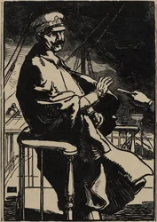 Kaiser Wilhelm auf seiner Yacht