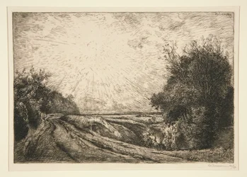 Die Straße von La Houssoye (Crevecoeur-le-Grand)