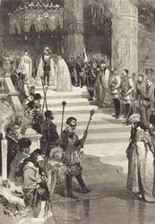 Die Krönung von Kaiser Alexander III. von Russland, 27. Mai 1883