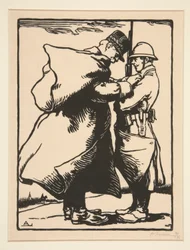 General Joffre dekoriert, aus La Guerre de 1914, erste Serie, Nr. 12