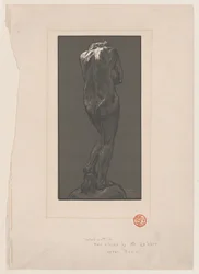 Nackte Statue, von hinten gesehen, ca. 1902