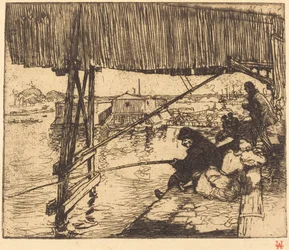 Unter der Brücke von Bercy
