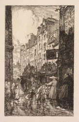 La Bièvre, Les Gobelins, Saint-Séverin: Das Viertel Saint-Séverin: Die Rue des Prêtres Saint-Séverin