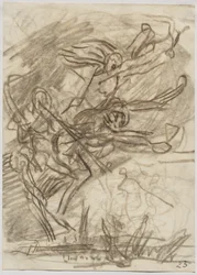 Der Tod und die Leidenschaften, die auf die Erde herabsteigen