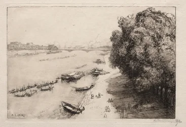 Die Seine an der Pont Nationale, 1914