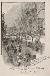 Les Boulevards, prèes de la Porte St. Denis