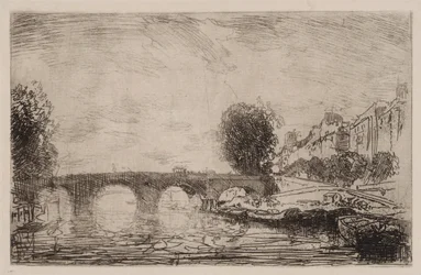 Sonnenuntergang an der Pont Marie