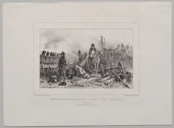 Lithographisches Album von 1837: Halb-Bataillon links...Zielen!...Feuer!...Laden