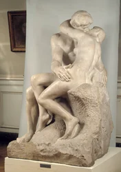 Der Kuss Skulptur in Marmor von Auguste Rodin (1840-1917)