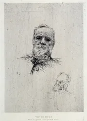 Porträt von Victor Hugo (1802-1885), Illustration aus The Gazettes de beaux Arts