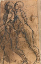 Die Schatten nähern sich Dante und Virgil