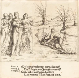 Auffindung des Moses, 1548