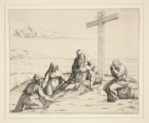 Joseph und Nikodemus mit dem Leichnam Christi
