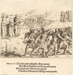 Moses mit ausgestreckten Armen, 1547