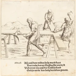 Die Vorbereitung des Kreuzes, 1548