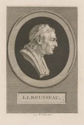 Porträt von J. J. Rousseau