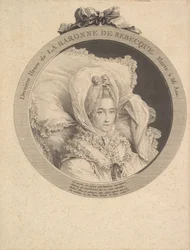 Porträt der Baronne de Rebecque