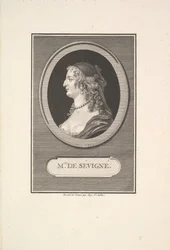 Porträt von Marie de Rabutin, Mise de Sévigné, 1802
