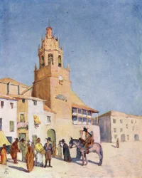 Ronda, Eine Szene auf der Piazza