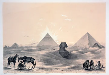 Pyramiden von Gizeh, 1843
