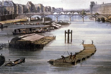 Gütertransport in Paris, ca. 1810