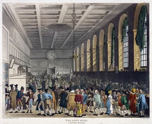 Innenansicht des Zollhauses, London