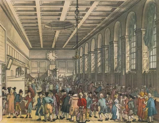 Innenansicht des Zollhauses, London