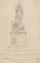 Statue von Frances, Herzog von Bedford, in Russell Square, London
