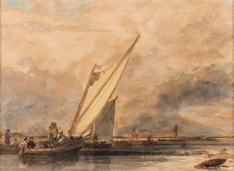 Auf der Medway, Datum unbekannt (Aquarell auf Papier)