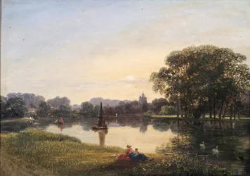 Der Fluss bei Chiswick, um 1800