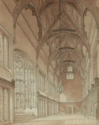 Innenansicht einer College-Halle