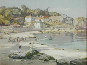 Ein Strand in Cornwall