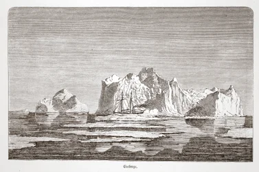 Eisberge, mit der Tegetthoff, 1876