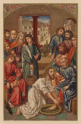 Jesus wäscht die Füße der Jünger