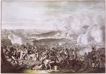Die Flucht Napoleons (1769-1821) nach der Schlacht von Waterloo, 18. Juni 1815, ca. 1815-30